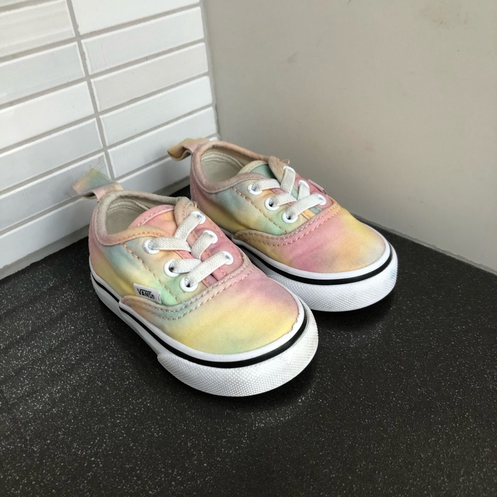 Vans tie dyed canvas toddler sneakers